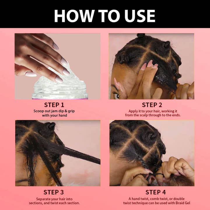 UB BRANDS INC - Wholesale Hair Styling Gel/Mousse - Jam Dip N Grip Hair Gel - Conditioning & Shining (4oz)4