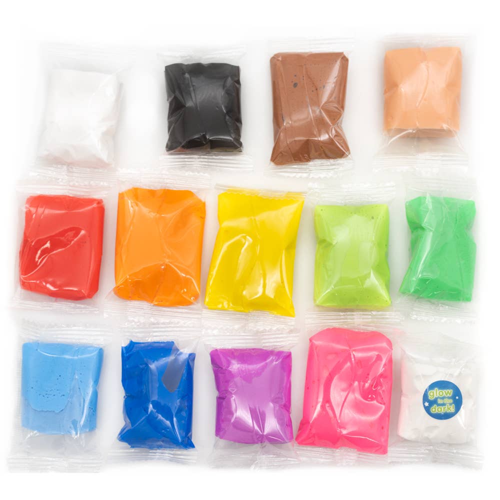 Scentco, Inc - Vente Pâte ingénieuse/slime – enfant - Air Dough - 60 sacs d'argile colorée et séchée à l'air dans un seau2