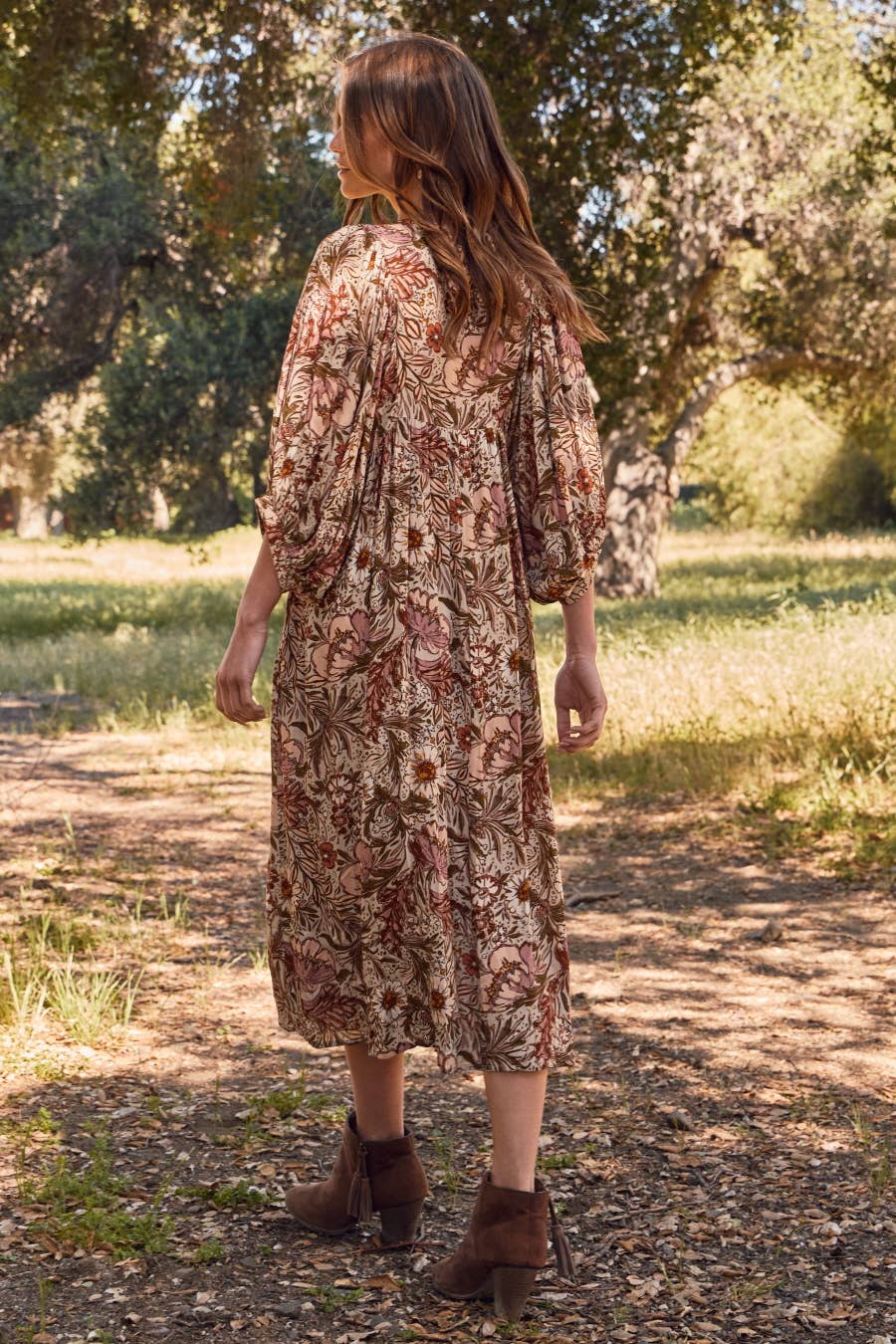 Oddi - Wholesale Dress - Women's - Bohemian Floral Maxi Dress5