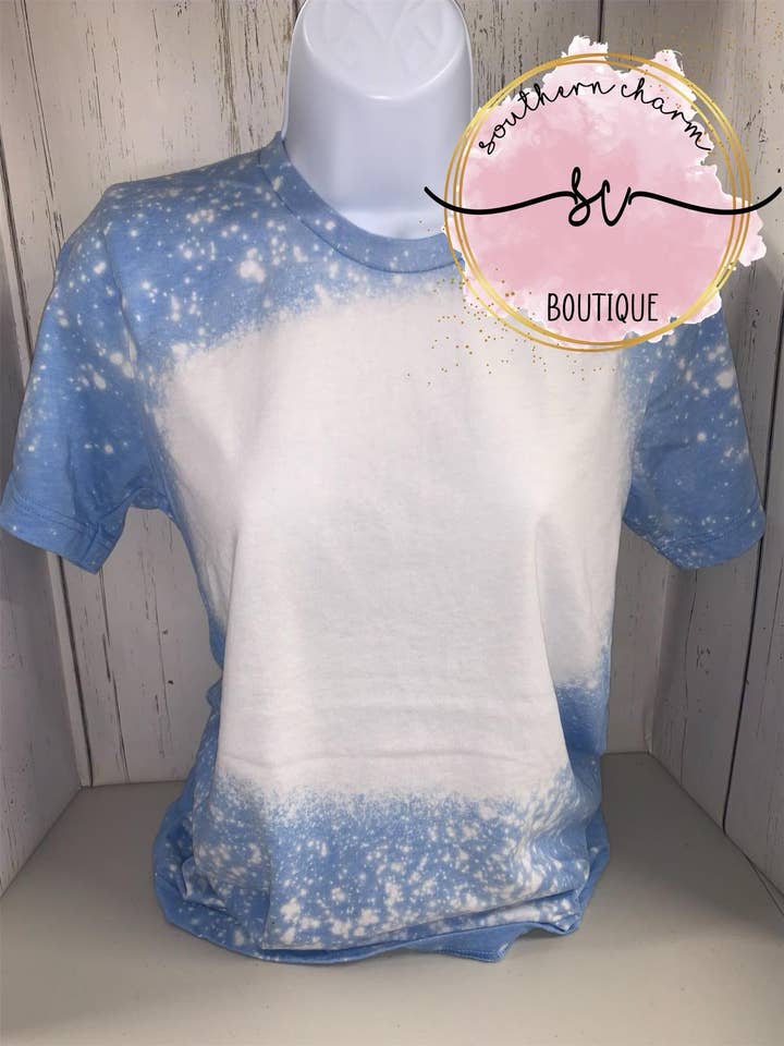 Heather Caroline Blue Teles Branqueados Blancos por atacado de Southern Charm Boutique