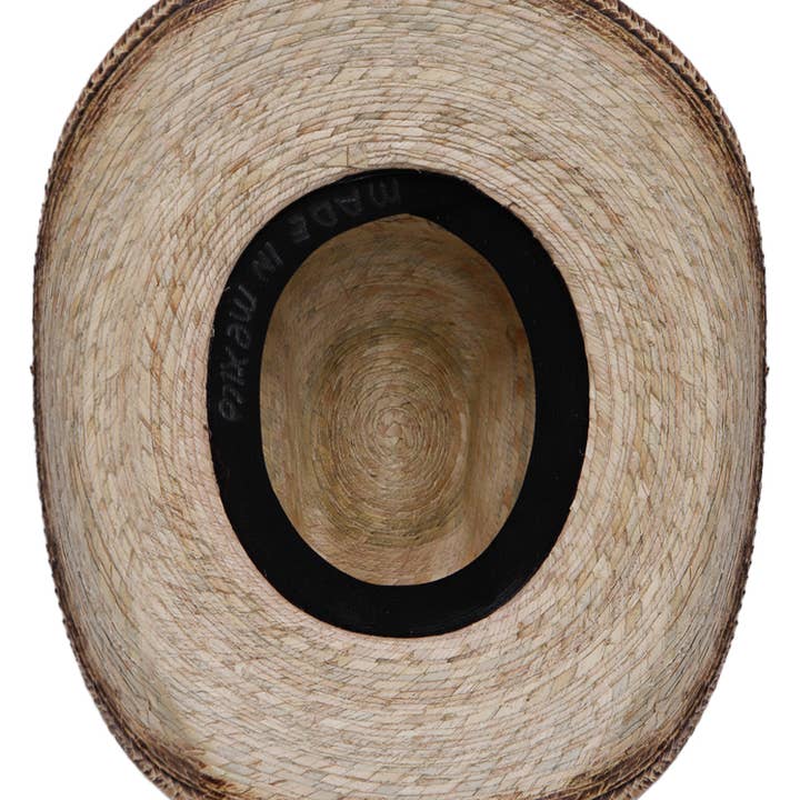 Cap Zone - Wholesale Cowboy Hat - Women's - Vented Vintage Burnt Cutter Palm Straw Cowboy Hat15