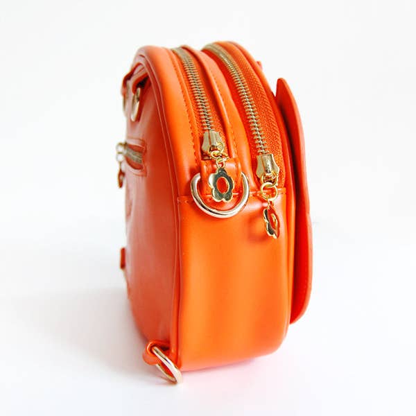 Floral Frolic - Wholesale Crossbody Bag - Kids - Orange Sleeping Fox Ita Bag
