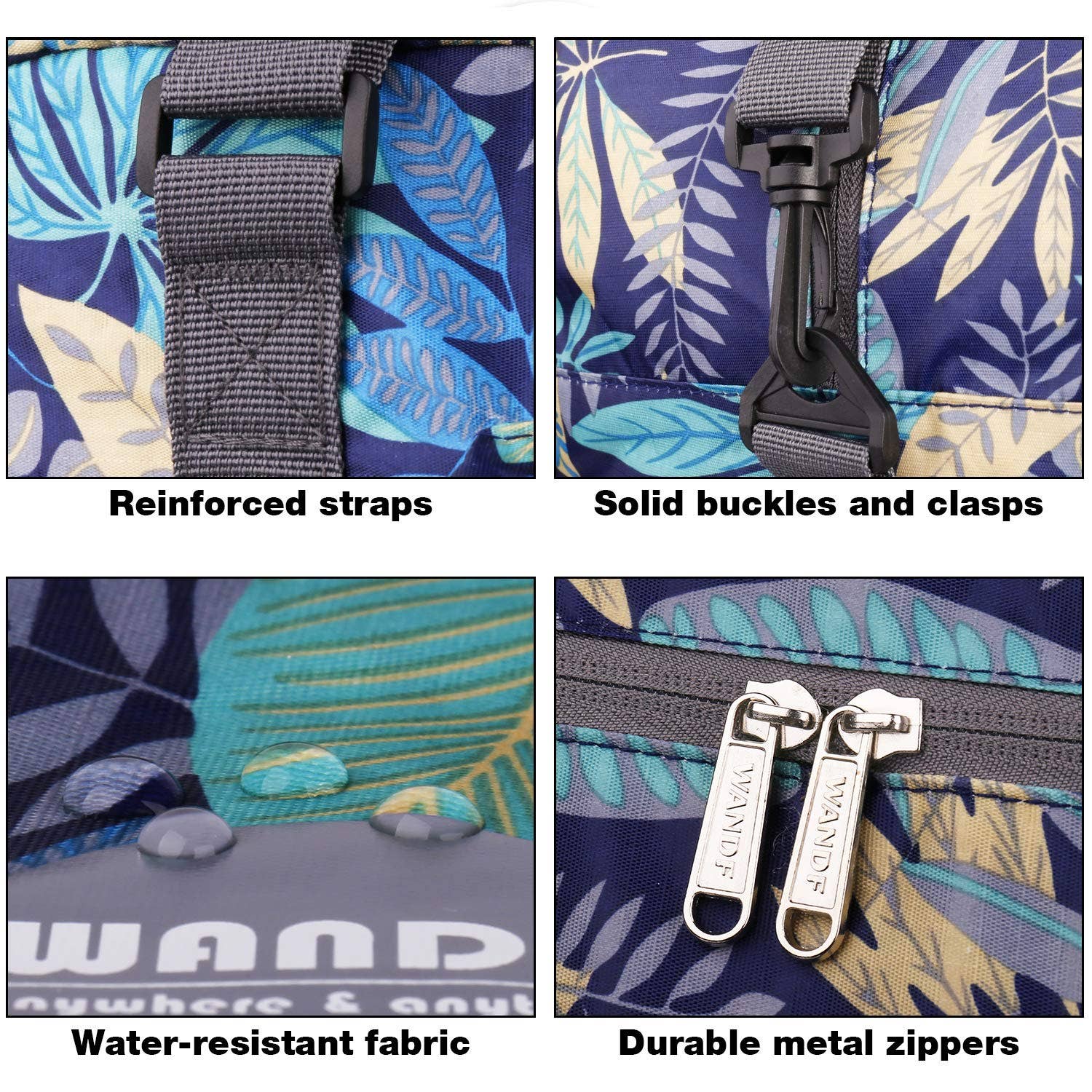 wandf - Wholesale Weekender Bag - Unisex - 40L Travel Duffel Bag Nylon Carry on Weekender Overnight17