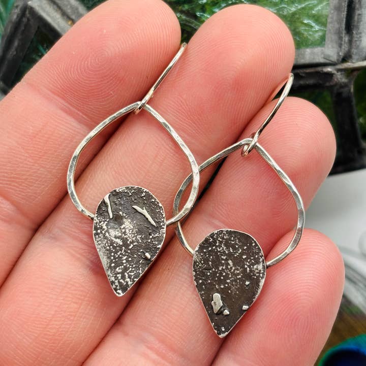 Rachel Renee Jewelry - Wholesale Dangle Earrings - LILITH Reticulated Lotus Teardrop Earrings1