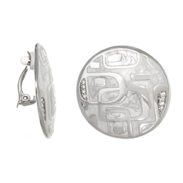 Boucles d'oreilles disques rétro pour la vente par Lauren G Adams