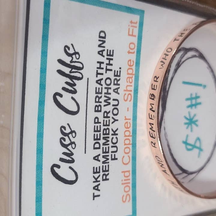 Silver Lining Studio - Vente Bracelet manchette - Bracelet jonc Deep Breath en cuivre ou laiton doré avec inscription4