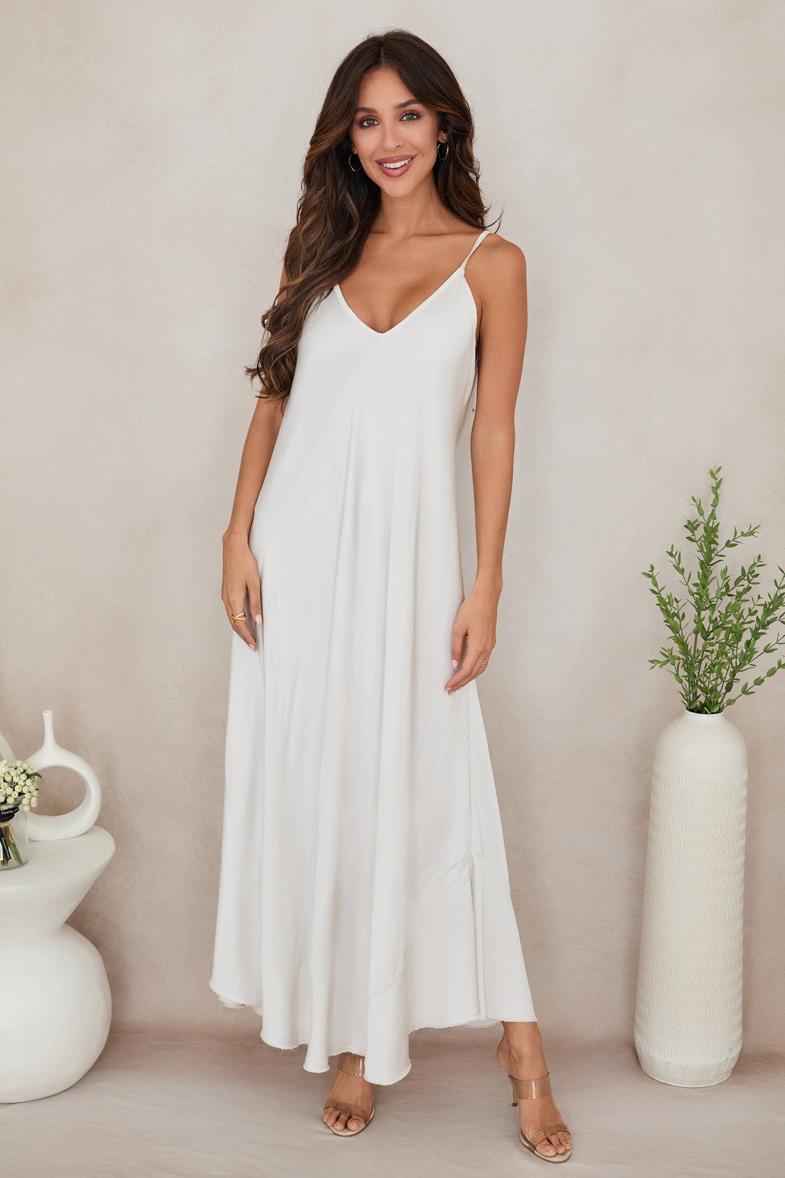 MILIO MILANO - Wholesale Dress - Women's - SOLID VISCOSE SLIP DRESS (21.1956/224021-SOLID)13