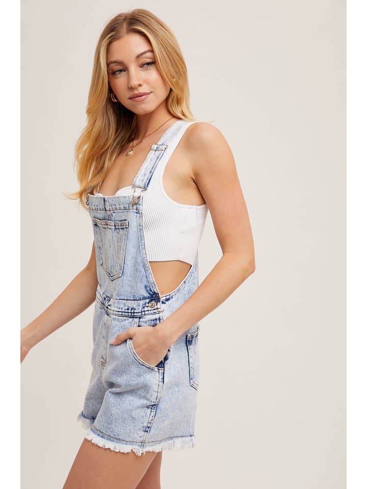 Bluivy - Wholesale Overalls - Women's - RAW HEM DENIM OVERALLS16