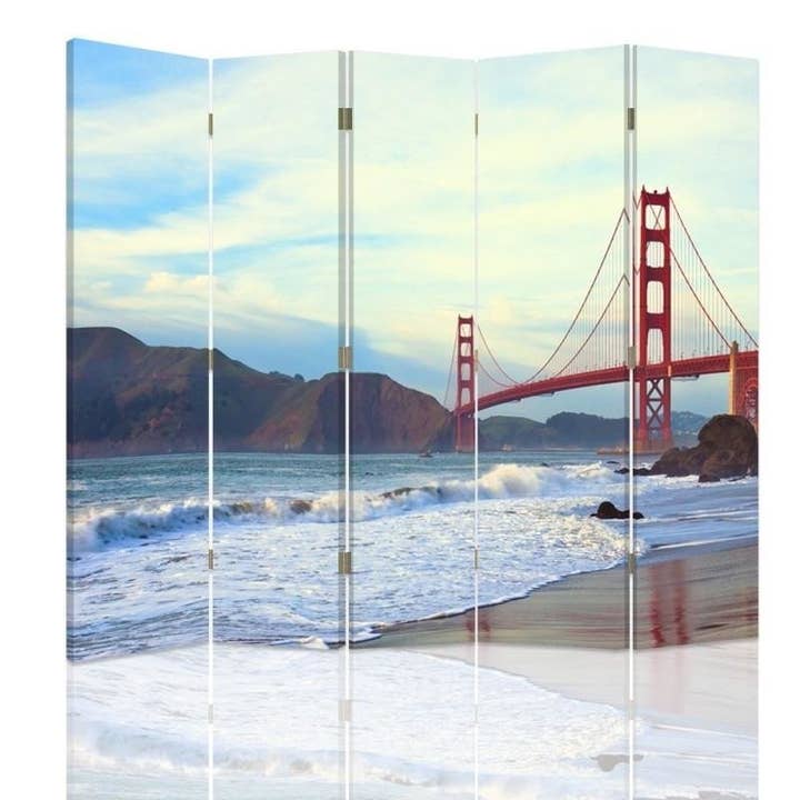 Separador de ambientes Golden Gate Bridge de 5 piezas para venta al por mayor de Motivartdesign