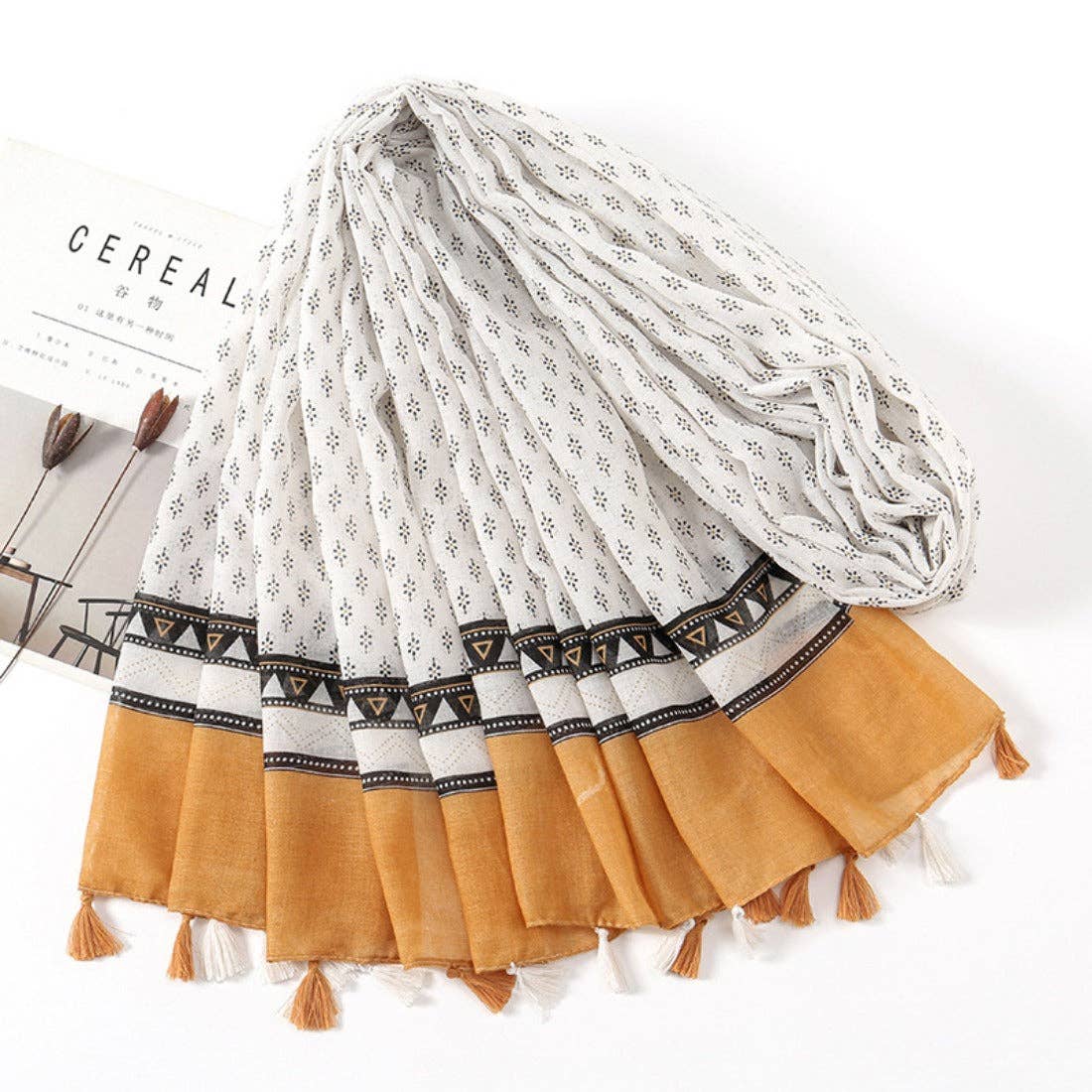 Funkyrel® Atzbranding Limited - Wholesale Sjaal - Dames - Scarvii - Japanse artistieke stijl sjaal10