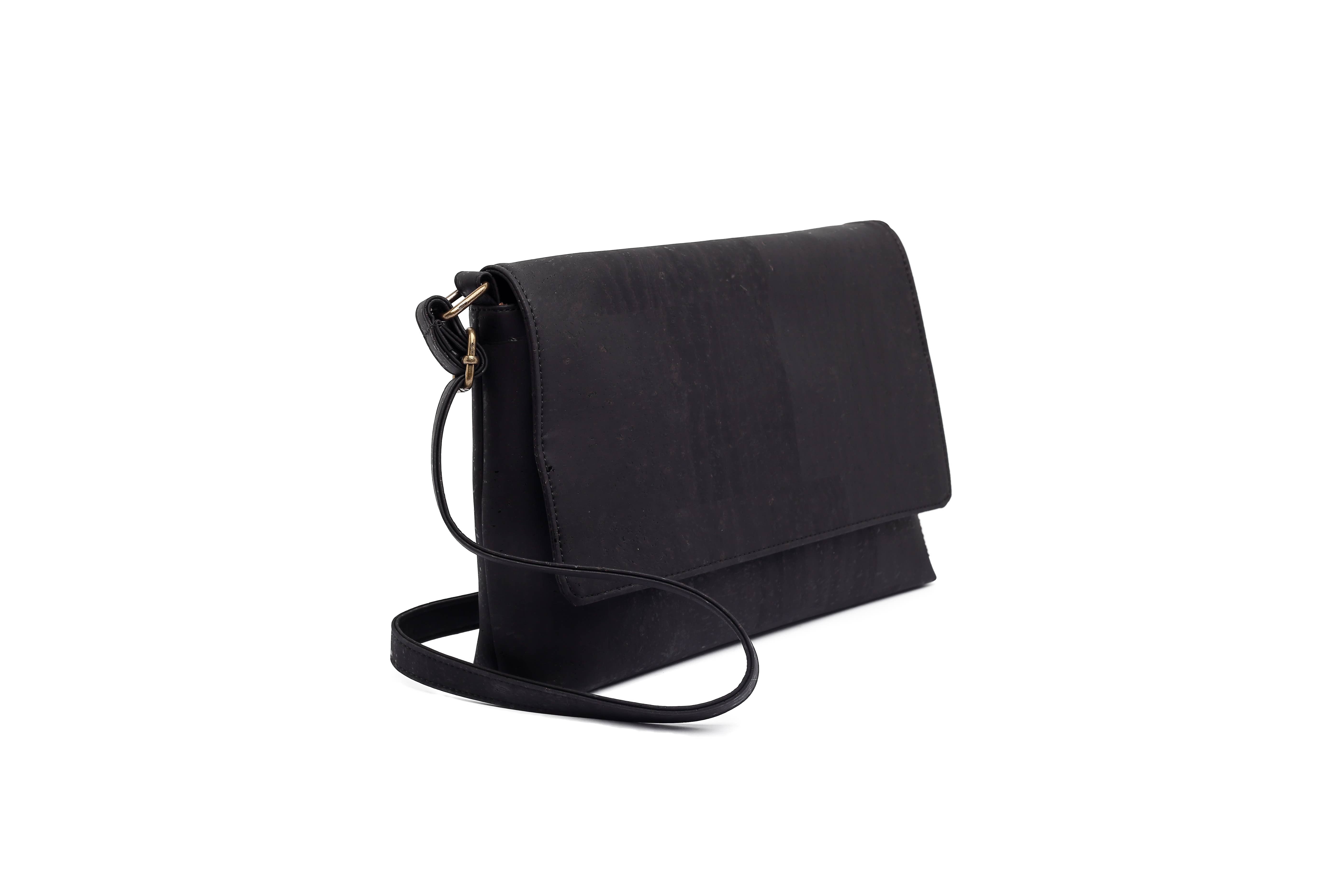 Artelusa – Engroshandel Crossbodytaske - Dame – Skuldertaske i sort kork med justerbar strop1