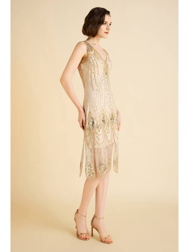BABEYOND - Wholesale Dress - Women's - Zouzou Art Deco Flapper Dress2