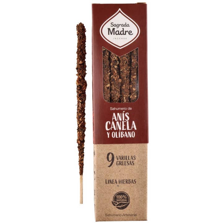 Sahumerio med anis, kanel og olibanum - Sagrada Madre for engroshandel hos Vives de la Cortada S.L