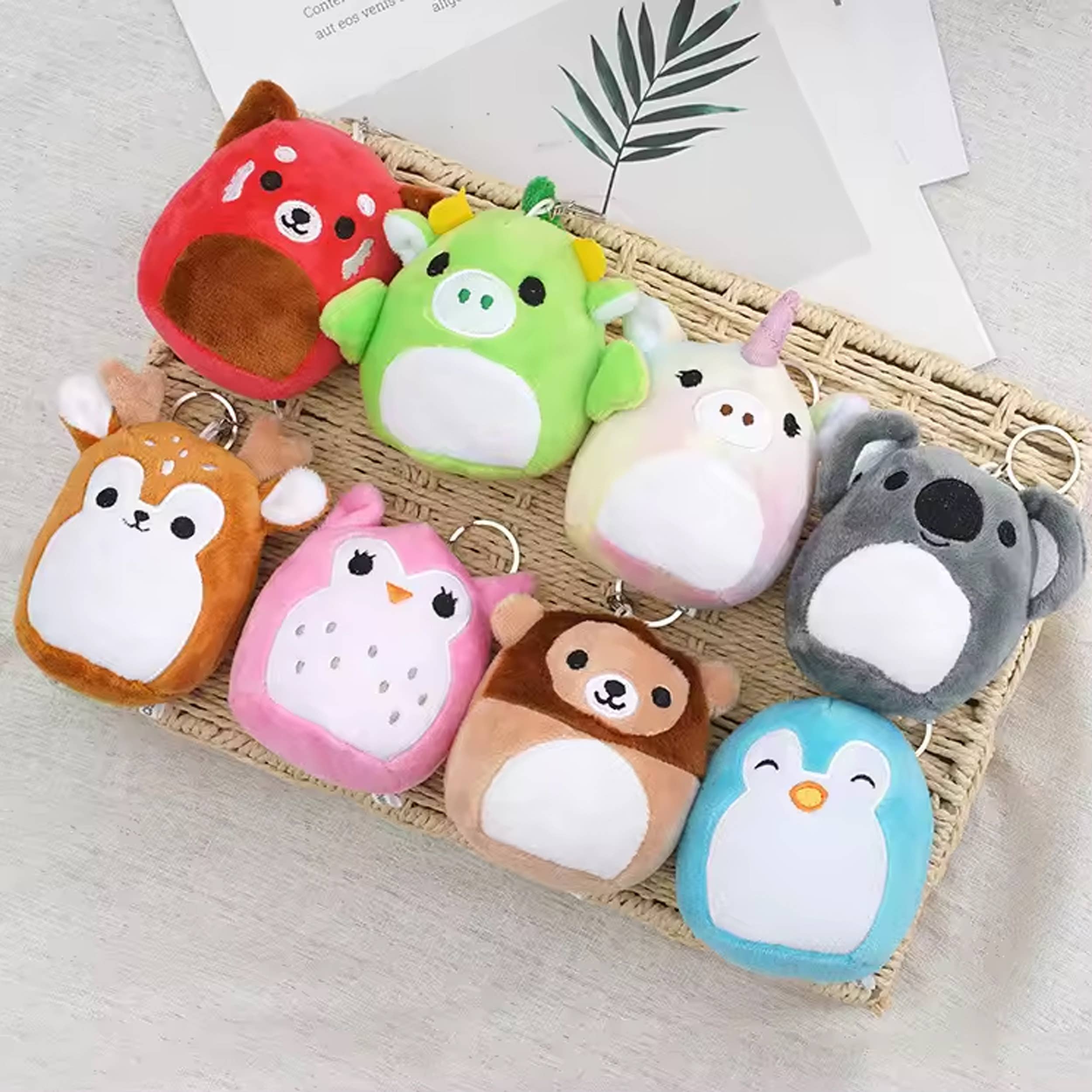 Pagdee Kids Juniors - Wholesale Keychain – Child - Holiday Décor Squish Stuffed Plush Keychain For1