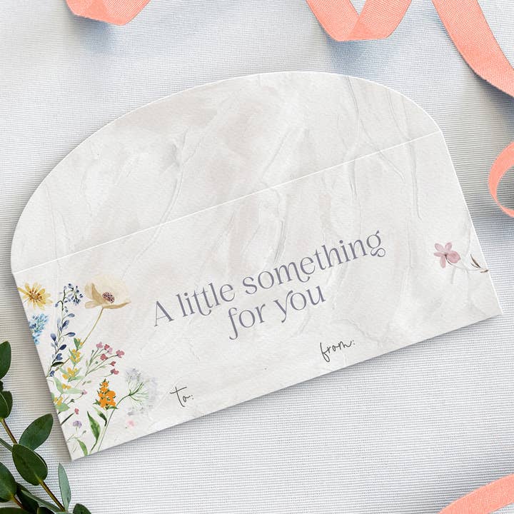 Something for you Floral Money Holder Envelope (Single) for wholesale by Crafty Paper Co.