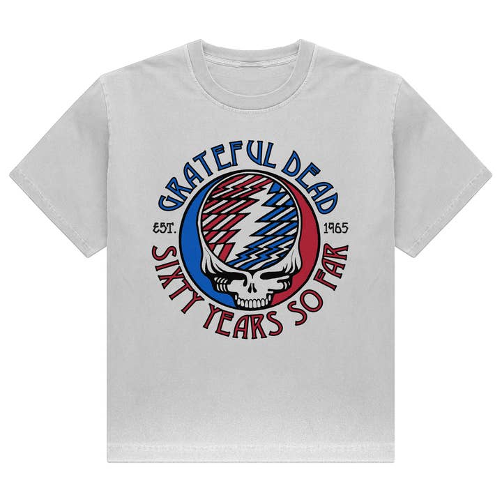Manic Merch - Wholesale Screen Printed T-Shirt - Men's - Grateful Dead - 60 Years - Graphic Tee