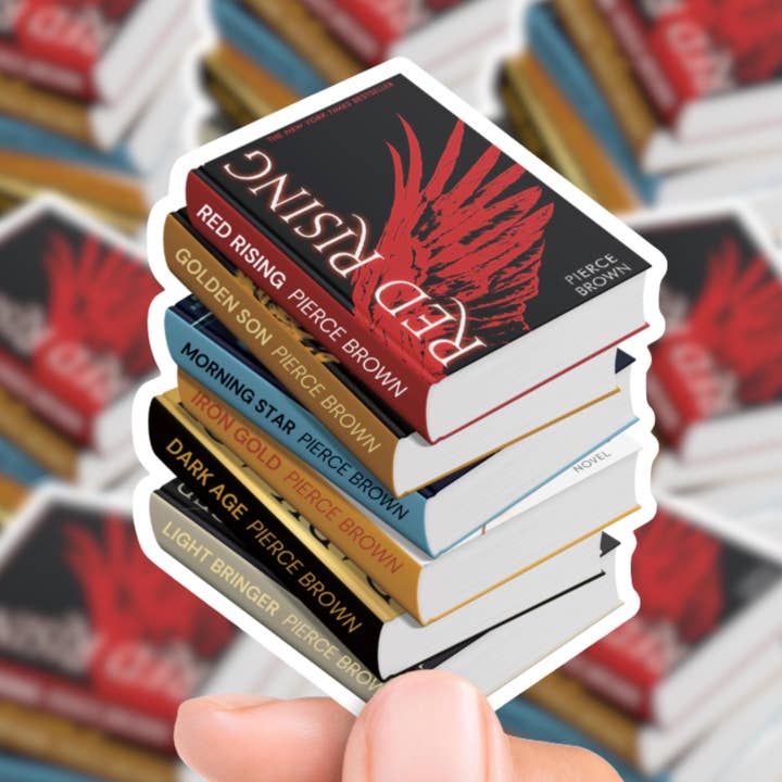 Autocolante de Pilha de Livros de Pierce Brown por atacado de The Sticker Shop