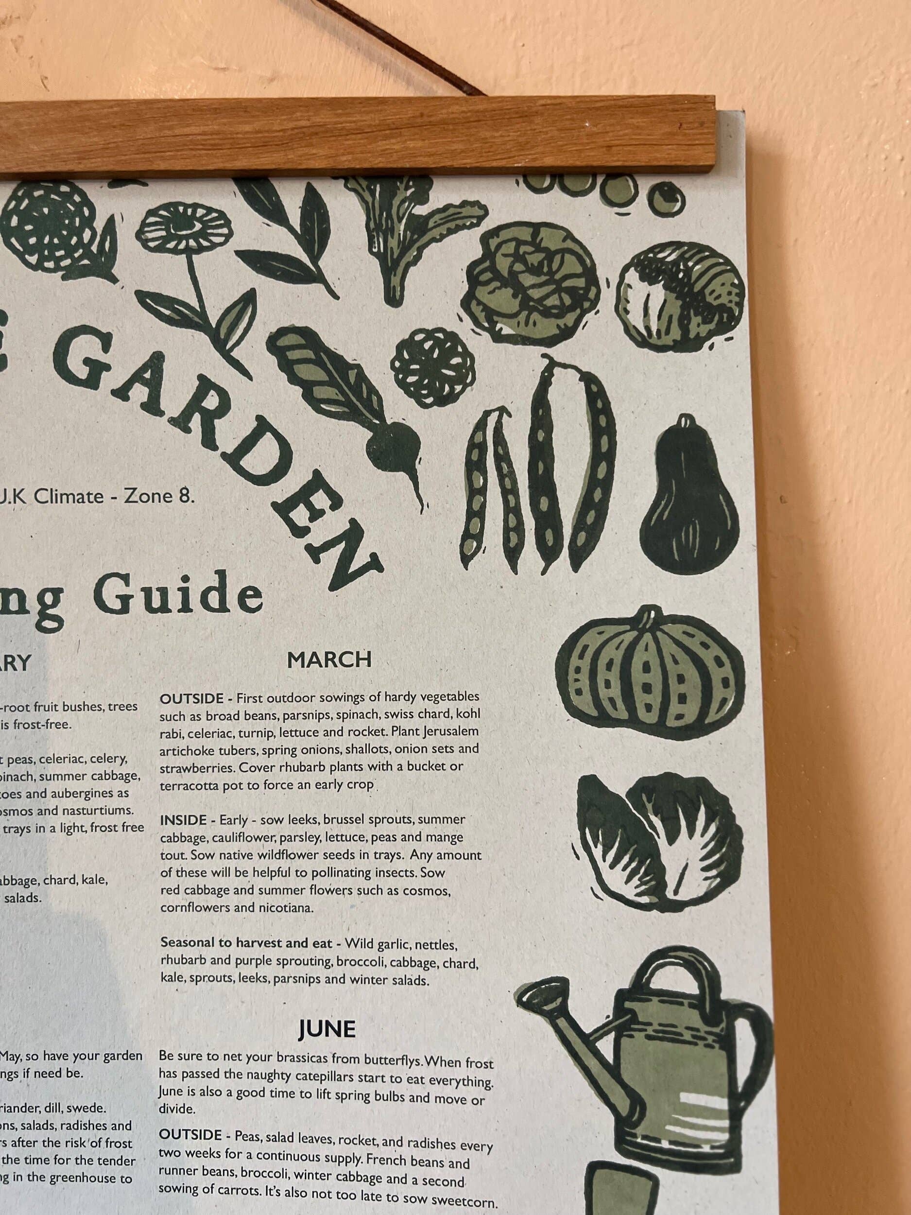 Rosanna Morris - Wholesale Poster - Vegetable Garden Seed Sowing Guide3