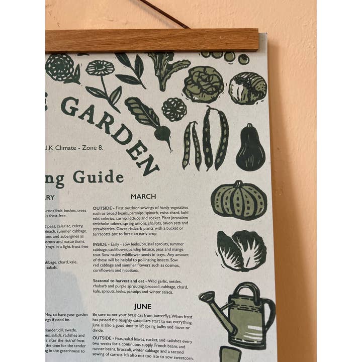 Rosanna Morris - Wholesale Poster - Vegetable Garden Seed Sowing Guide3