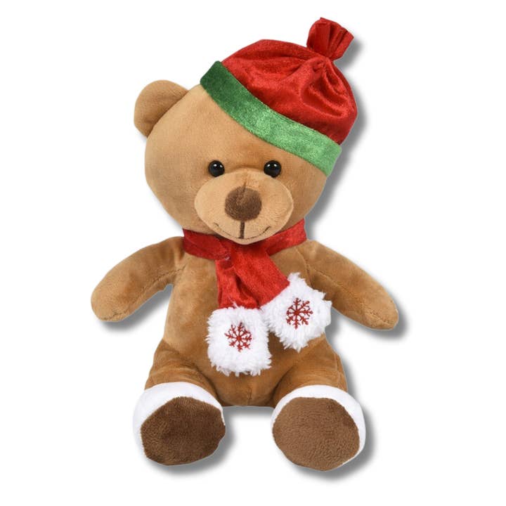 JSBlueRidge Toys - Wholesale Stuffed/plush toy – Kids & baby - Christmas Plush Characters With Scarf Stocking Stuffer Toy3