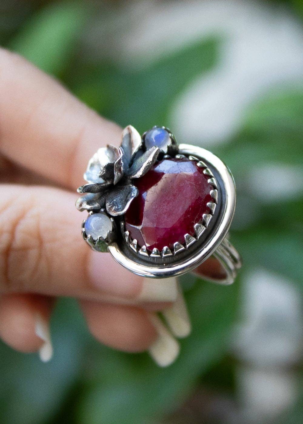 Ambra Jewels - Wholesale Cocktail/Statement Ring - Ruby Gemstone Ring, AR-71751