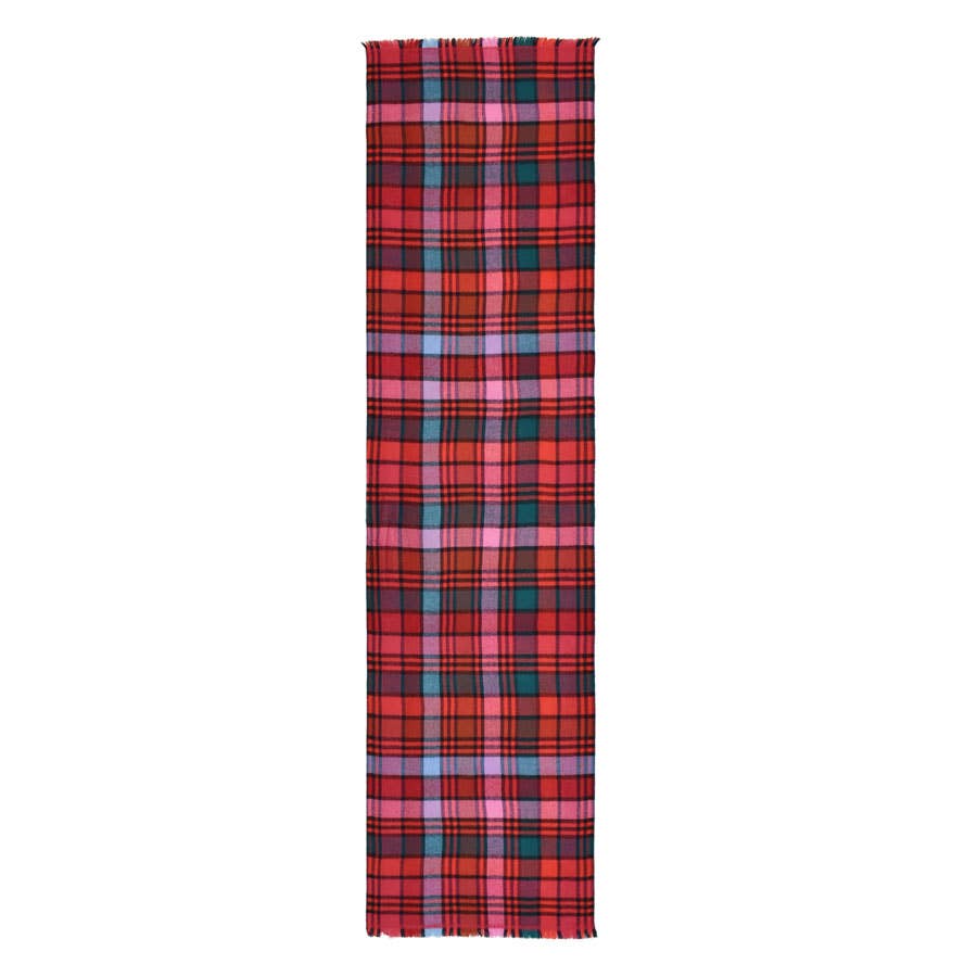 Dupatta Designs - Wholesale Scarf - Women's - Oakleigh Narrow Plaid Scarf 10PK9