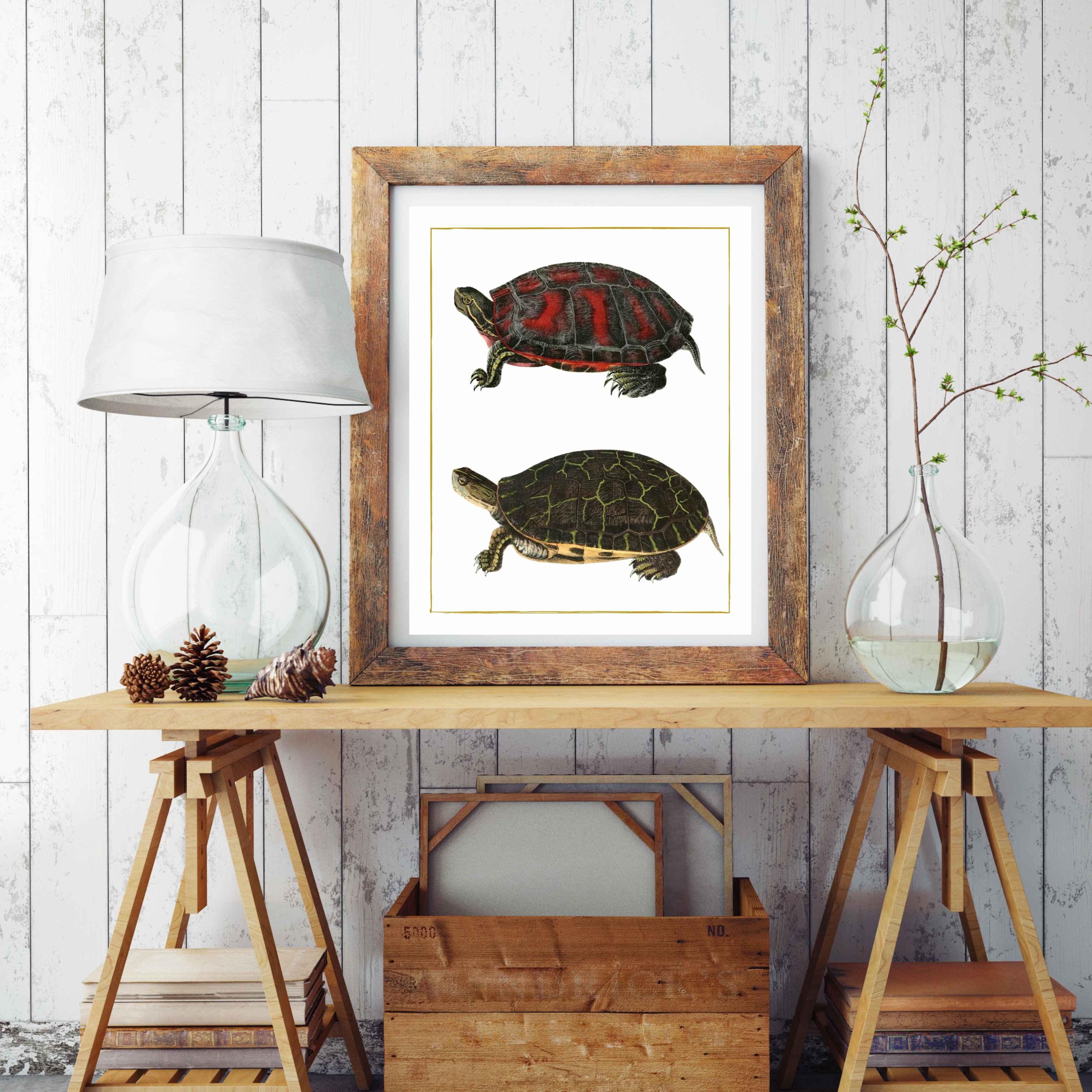 Magnifique Hearts – Großhandel Kunstdruck – Tropical Turtle Harmony: Lebendige Kunstdrucke mit exotischen Schildkröten2