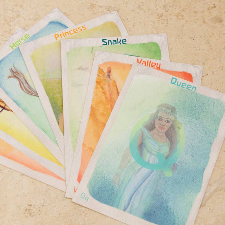 Wilded Family – Cartões de aprendizagem - Crianças e bebés por atacado – Cartões do alfabeto3