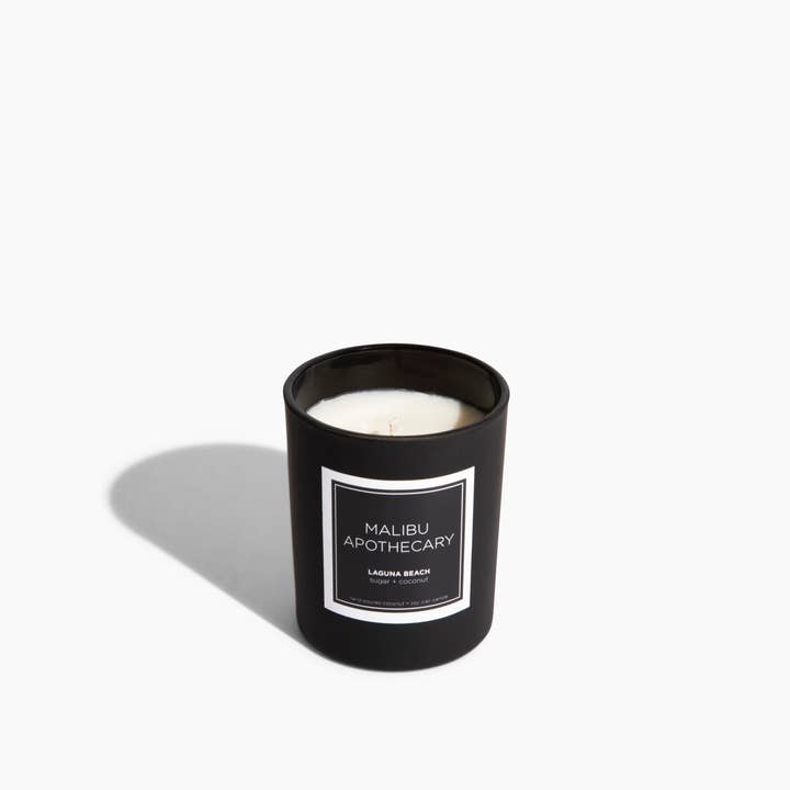 Malibu Apothecary – wholesale Jar/filled candle – Mini Matte Black Candle1