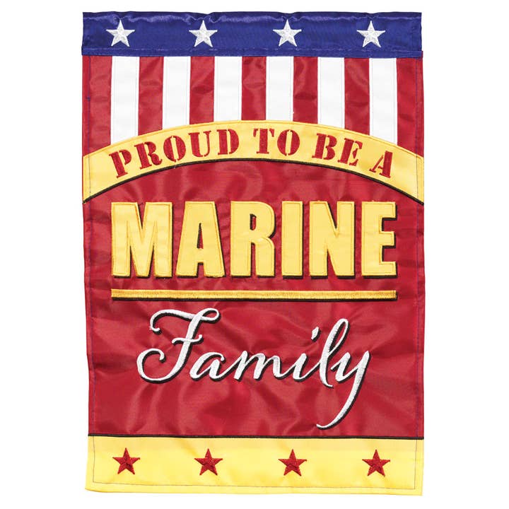Flag Marines Family Polyester 29x42 for wholesale by Dicksons