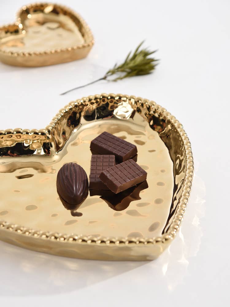 Pampa Bay - Wholesale Decorative Plate/Dish/Bowl - Heart Dish Gold2