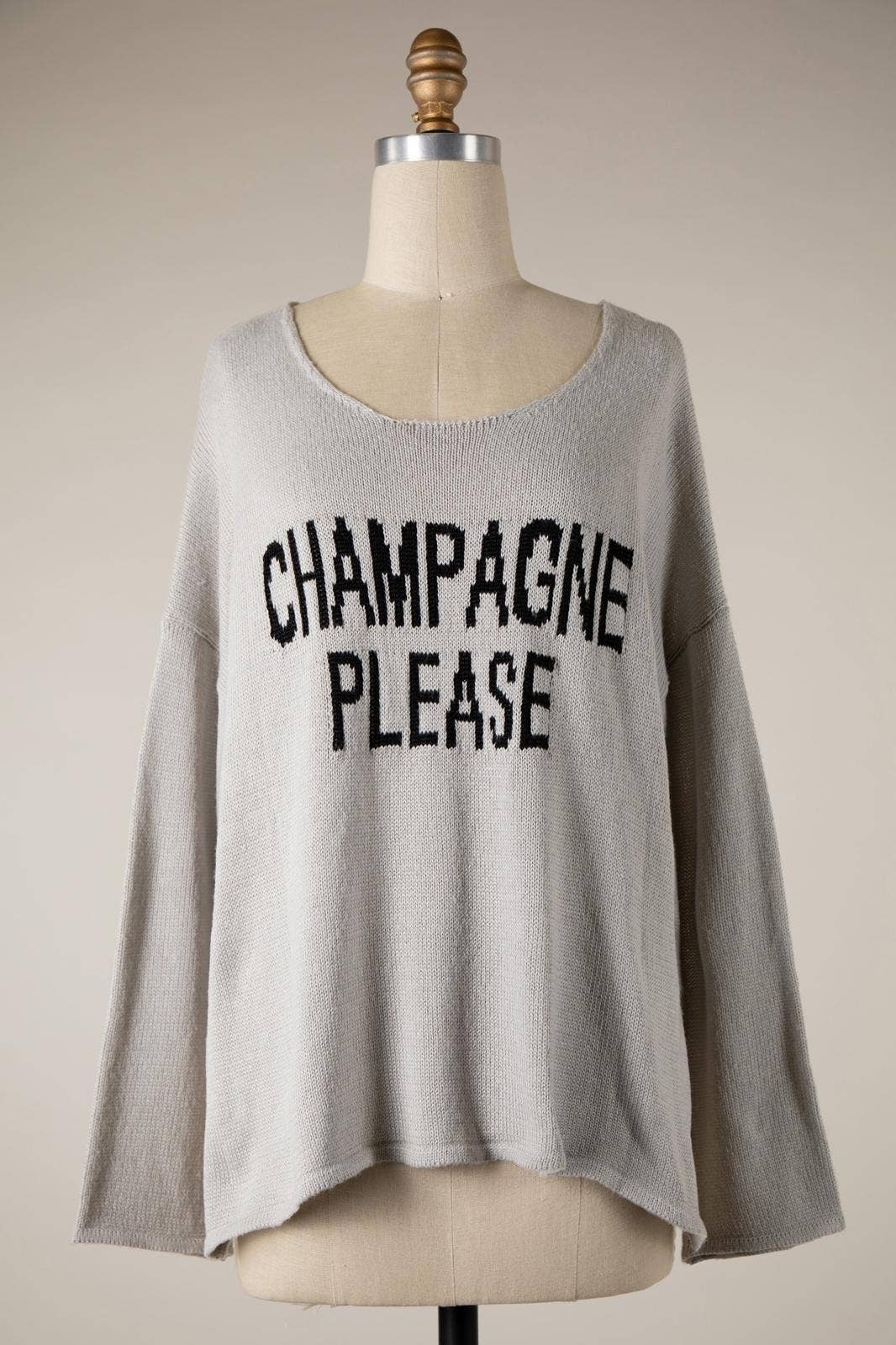 Ashley’s Clothing Design Inc. - Vente Pull en maille – femme - Champagne s'il vous plaît !10