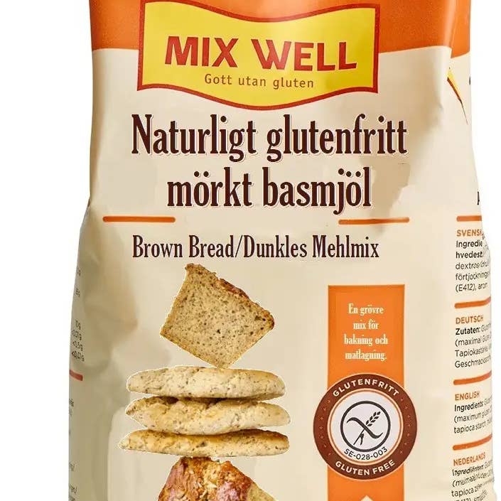 MixWell - Vente Farine sans gluten - 106 Mélange de farine naturelle sans gluten à base foncée