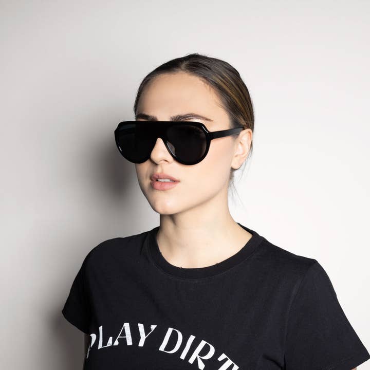 Cardsome - Venta al por mayor Gafas de sol - Mujer - Gafas de sol FARRAH, negro/espejo2