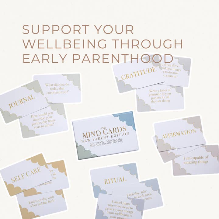 LSW London - Wholesale Card Game - Mind Cards: New Parent Edition - Self care for Mum & Dad