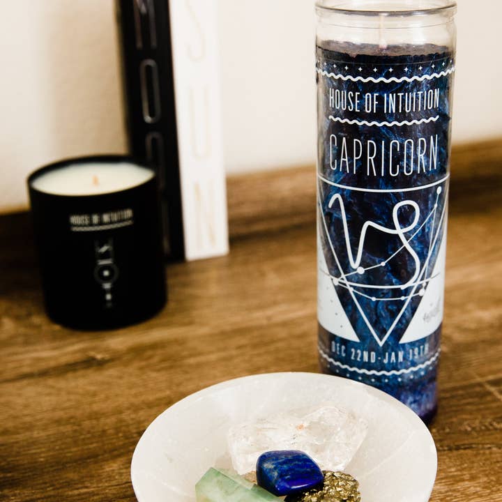 HOI Capricorn Zodiac Candle for wholesale by House Of Intuition
