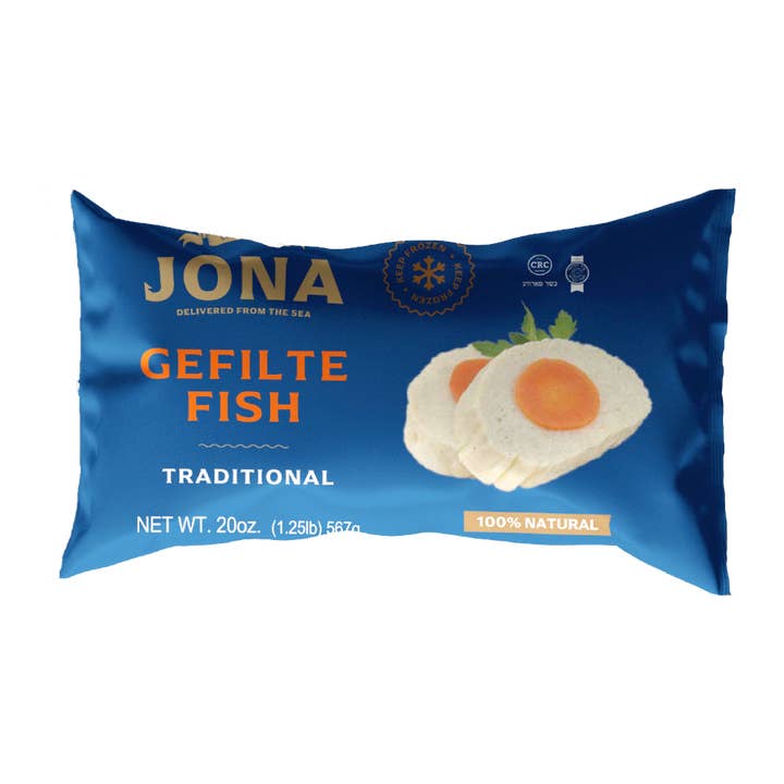 JONA Gefilte Fish Roll 20oz - Kosher Certified and other Purchase Wholesale geurbrander. Free Returns & Net 60 Terms on Faire trending on Faire.