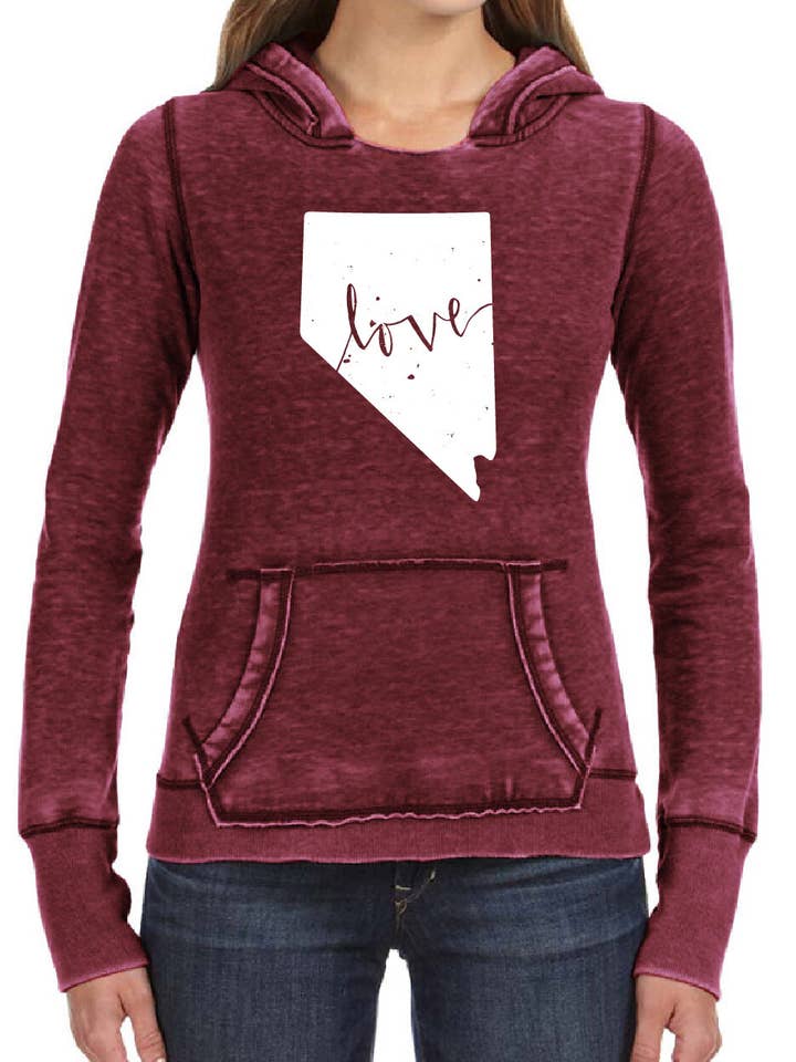 Sweat à capuche NV Love Letter pour la vente par Homeplace Apparel