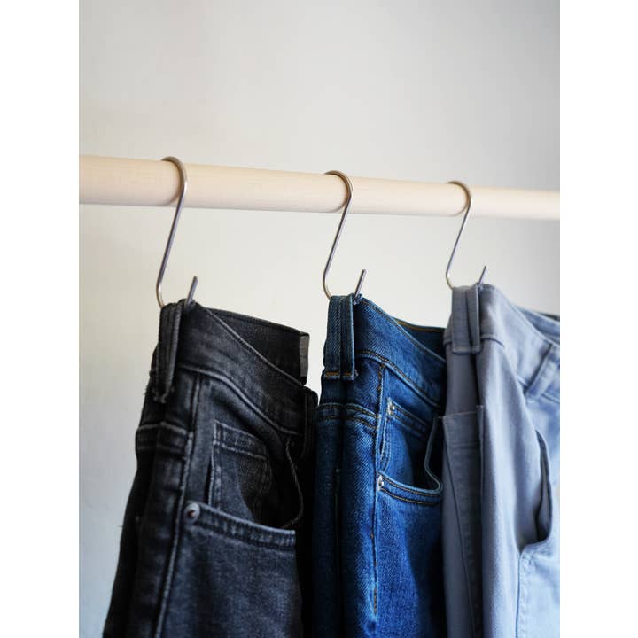 Keyaiira – Engroshandel Bøjle – Jean-displaykroge med læderstropper, sæt med 61