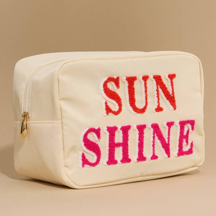 Frem – Engroshandel Posetaske - Dame – Nylon strandtaske med stofbogstaver3