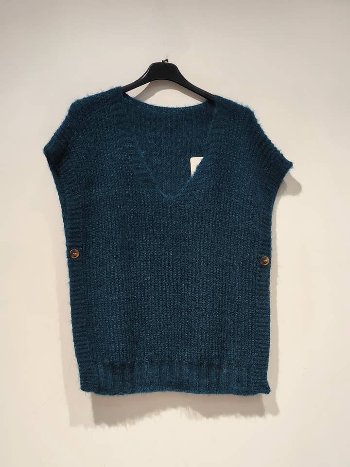 Pomelo paris - Wholesale Knit Sweater - Women's - candy pull M DEB button 216