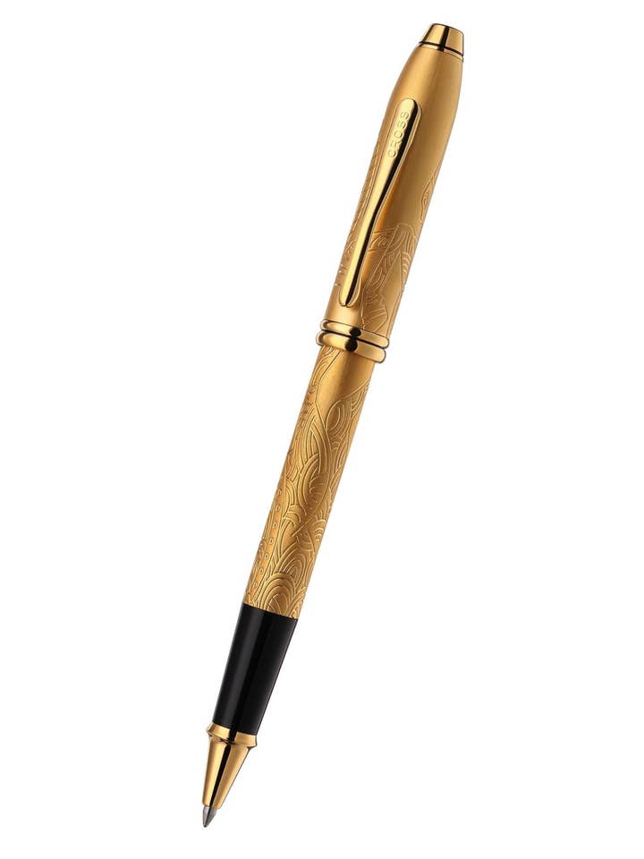Townsend® Zodiac Year of the Horse 23KT Gold-plated with Gold-plated Appointments Rollerball Pen for wholesale by A. T. Cross