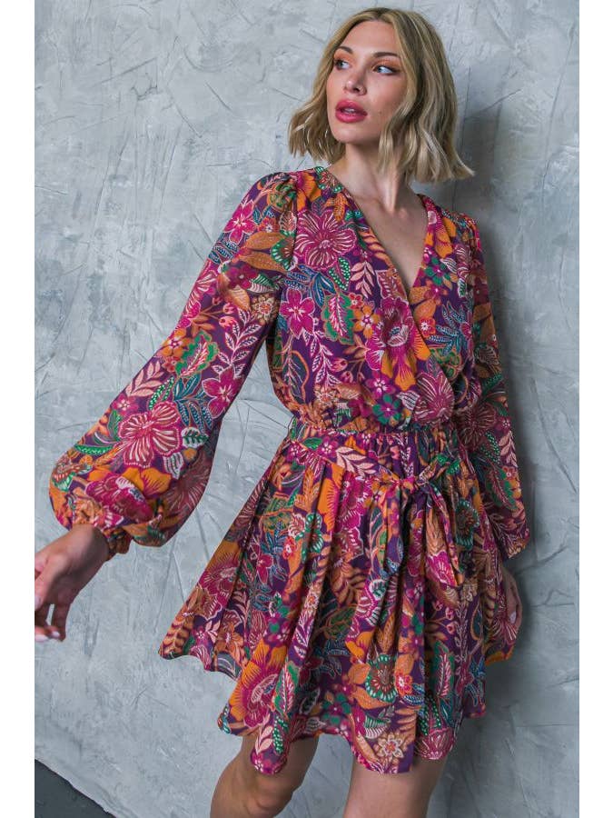 PLUM A printed woven mini dress - ID20404 for wholesale on Faire