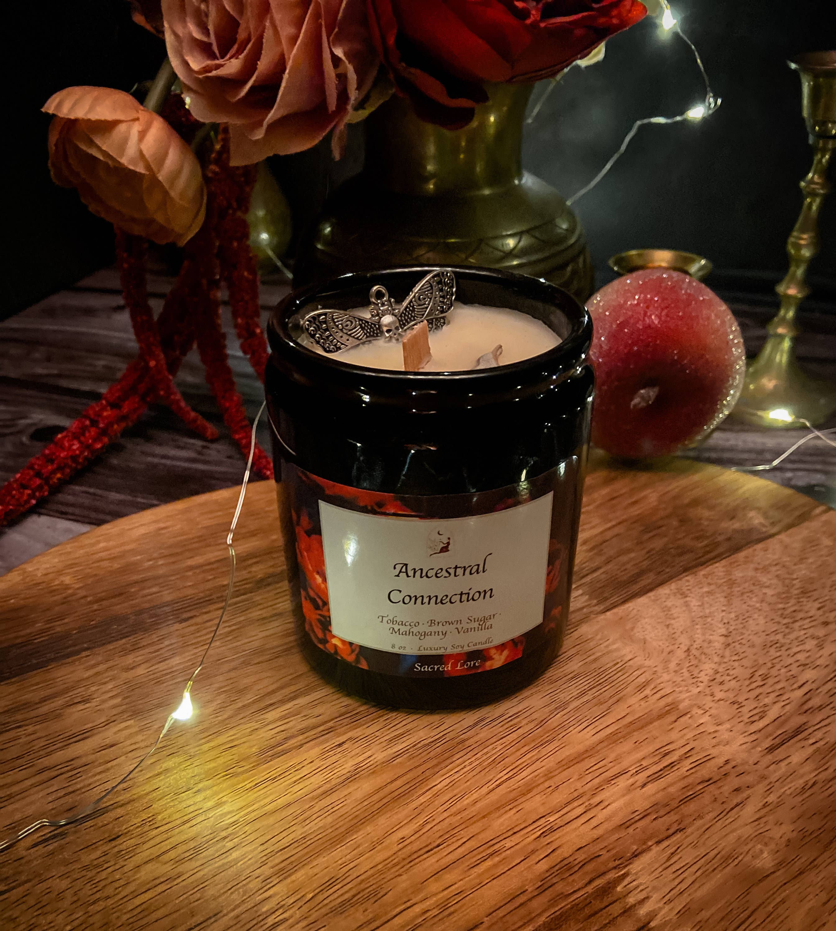 Sacred Lore - Vente Bougie en bocal - Bougie de connexion ancestrale, bougie rituelle en pot apothicaire5