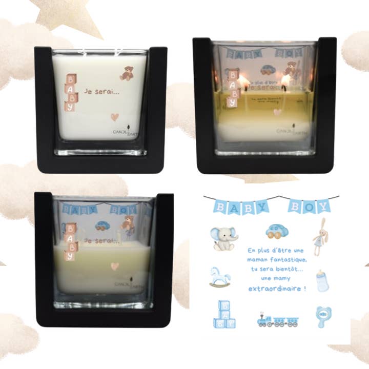 Decorative surprise candle - Birth - π§Έ Little Loulou for wholesale by Candlearth