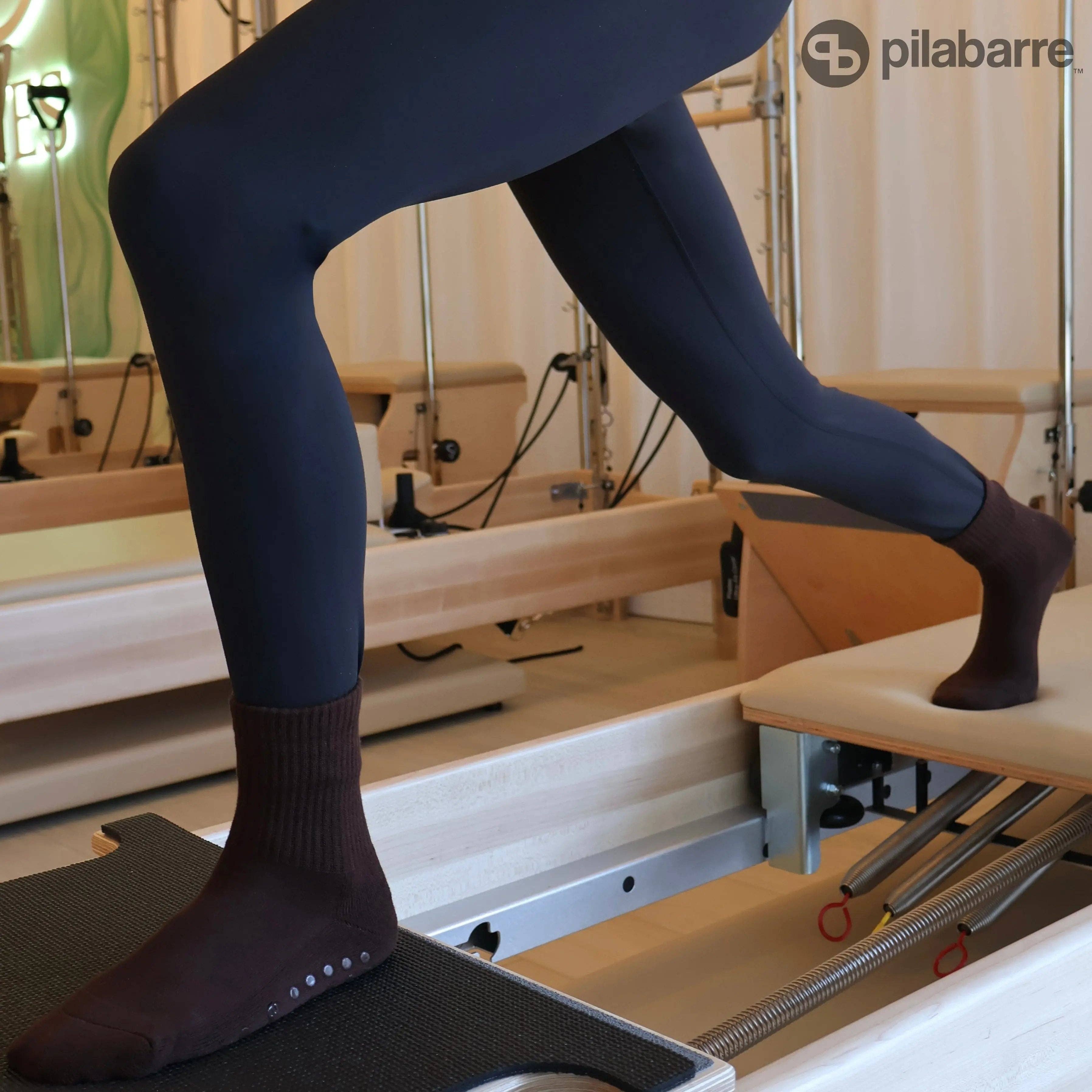 Pilabarre - Wholesale Socks - Women's - PILA Plain Best Brown Grip Socks5