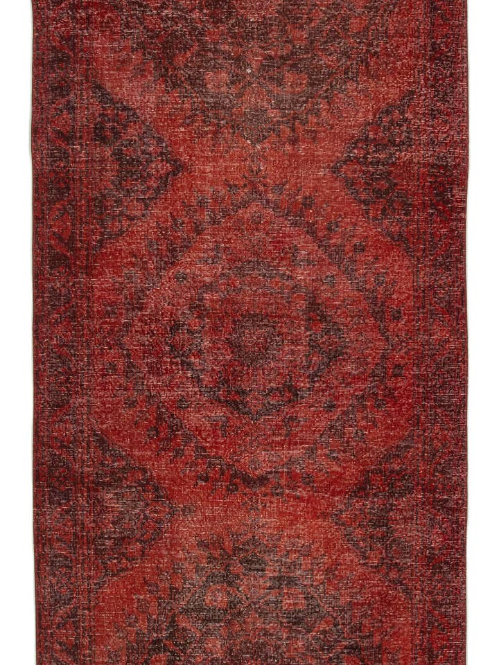 Tapete Runner Turco Vermelho Tingido de Novo 5x13 - 24227 por atacado de RUG N CARPET