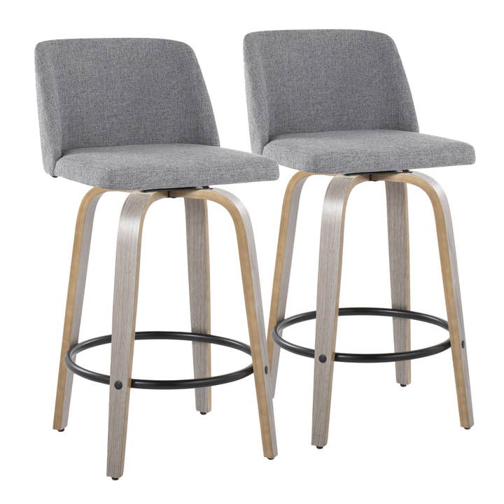 LumiSource and Grandview Gallery - Wholesale Stool - Toriano 26" Fixed Height Counter Stool Q - Set of 232