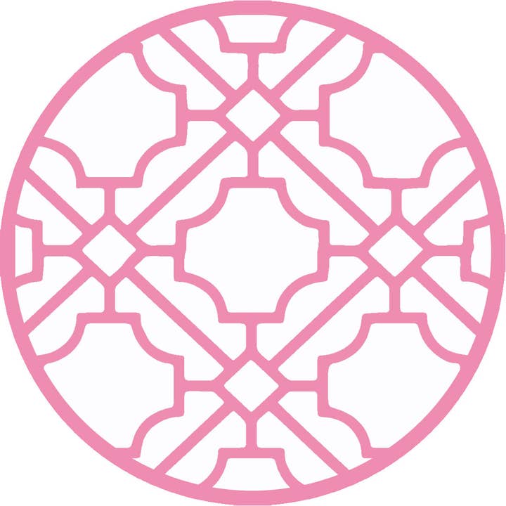 SOTTOBICCHIERE ASIATICO IN CANNA ~ SET DA 4 IN SCATOLA per la vendita all'ingrosso da parte di Holly Stuart Home