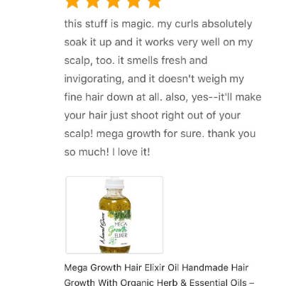 Nature's Lab - Natural Sisters – wholesale Hair oil – Mega Growth Hair Elixir with Organic Herbs & Oils